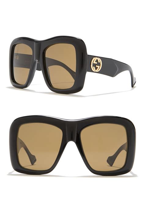 square sunglasses gucci|gucci unisex fashion 54mm sunglasses.